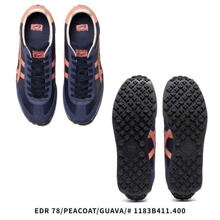 EDR 78 オニツカタイガー スニーカー Onitsuka Tiger PEACOAT/GUAVA