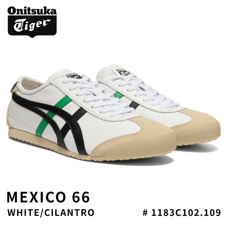 Onitsuka Tiger スニーカー ホワイト/オリーブ MEXICO 66 オニツカタイガー スニーカー Onitsuka Tiger メキシコ66
