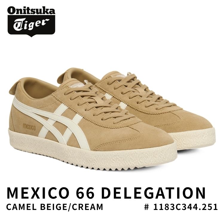 オニツカタイガー MEXICO 66 TGRS メキシコ66 ベージュ 24cm MEXICO 66 オニツカタイガー スニーカー Onitsuka Tiger DELEGATION