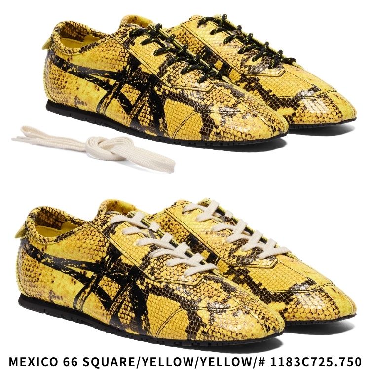 Onitsuka Tiger MEXICO 66 イエロー　25センチ MEXICO 66 オニツカタイガー スニーカー Onitsuka Tiger SQUARE