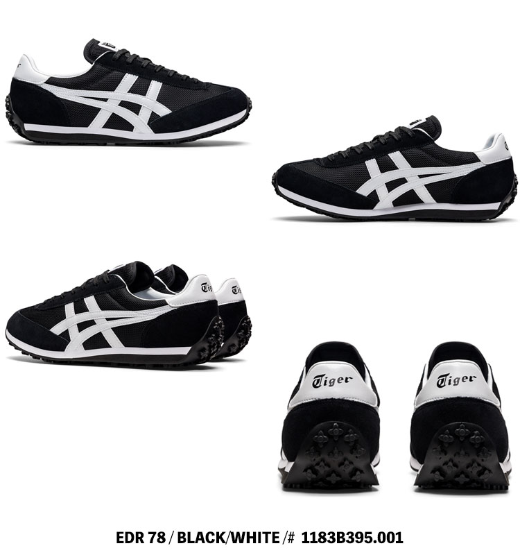 EDR 78 オニツカタイガー スニーカー Onitsuka Tiger BLACK/WHITE