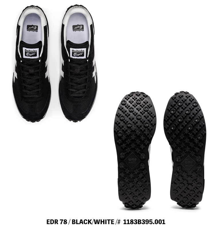 EDR 78 オニツカタイガー スニーカー Onitsuka Tiger BLACK/WHITE