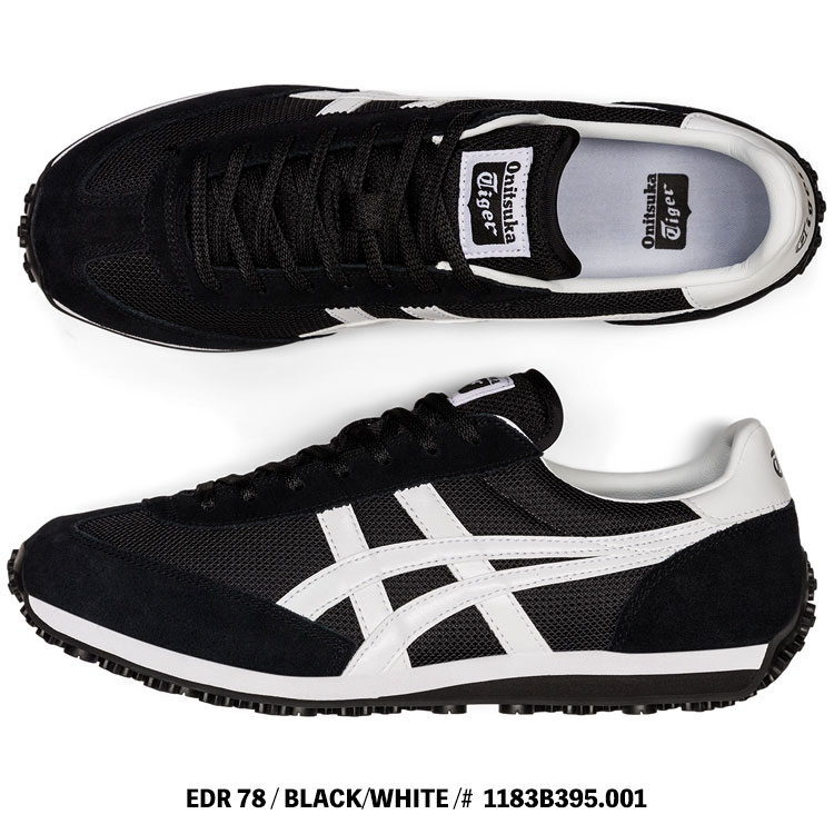 EDR 78 オニツカタイガー スニーカー Onitsuka Tiger BLACK/WHITE