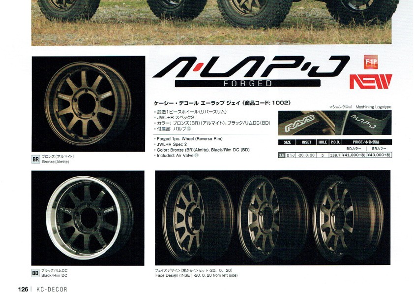 ジムニー アルミホイール A・LAP-J +20 ブロンズ アルマイト/MT2 楽天市場】ジムニー アルミホイール A・LAP-J +20 ブロンズ