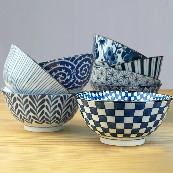 選べる8柄 小丼 600cc 15.4cm 小どんぶり お茶漬け碗 小さめ 丼ぶり