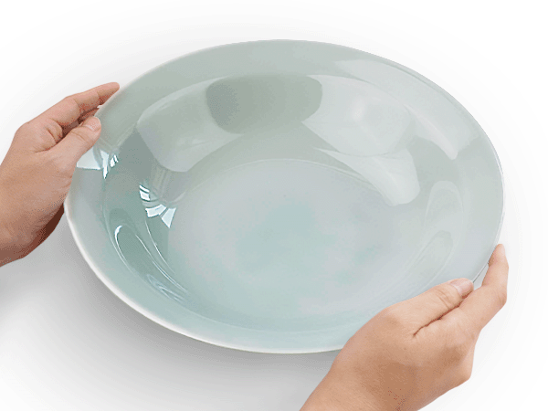 特価品】 特大 中華皿 28.1cm 1500cc アウトレット 青磁 中華 丸 高台