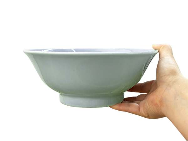 青磁 ラーメンどんぶり 1250cc 21.5cm アウトレット 訳あり どんぶり 丼ぶり ラーメン鉢 日本製 美濃焼 おしゃれ かわいい 青 水色 リム丼 中華食器 業務用にも 関連画像1
