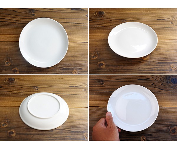 白い食器 19.2cm メタ プレート 中皿 アウトレット 日本製 国産 美濃焼