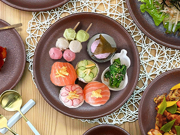 特価品 大皿 24.5cm 備前風 盛皿 赤茶備前 日本製 美濃焼 和食器 赤
