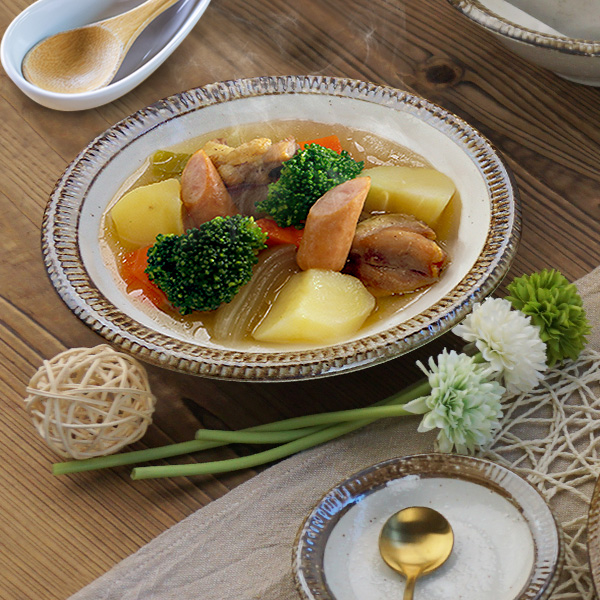 スープ皿 21.2cm 480cc 和食器 おしゃれ ボウル 深皿 パスタボウル