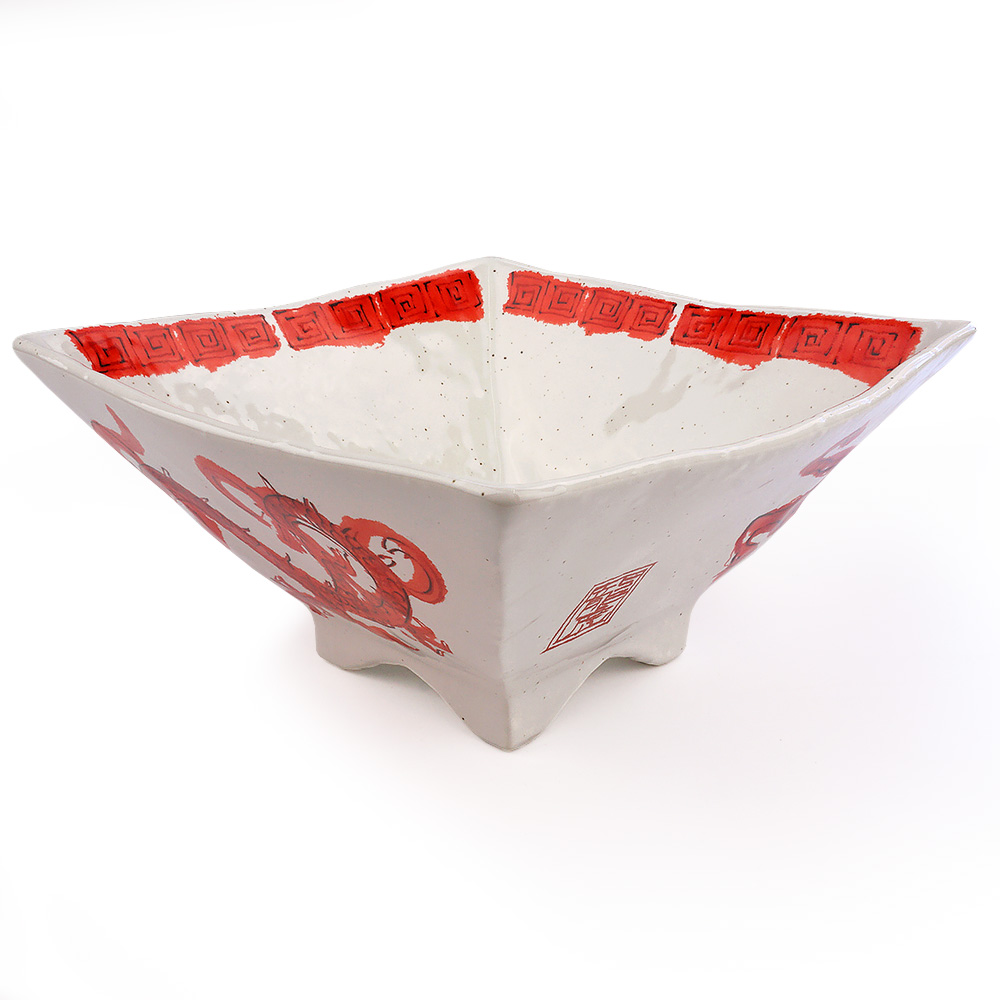 選べる3色 四角い ラーメン丼ぶり 1400cc 日本製 美濃焼 陶器 中華食器