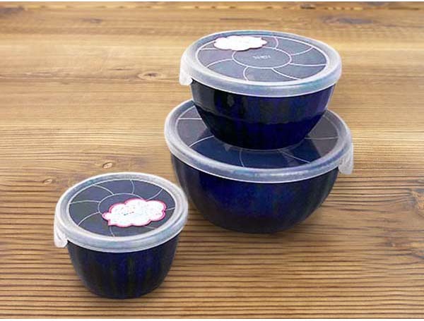 中鉢 13cm 550ml 深中鉢 軽量 かるい 窯変 紺 日本製 美濃焼 おしゃれ