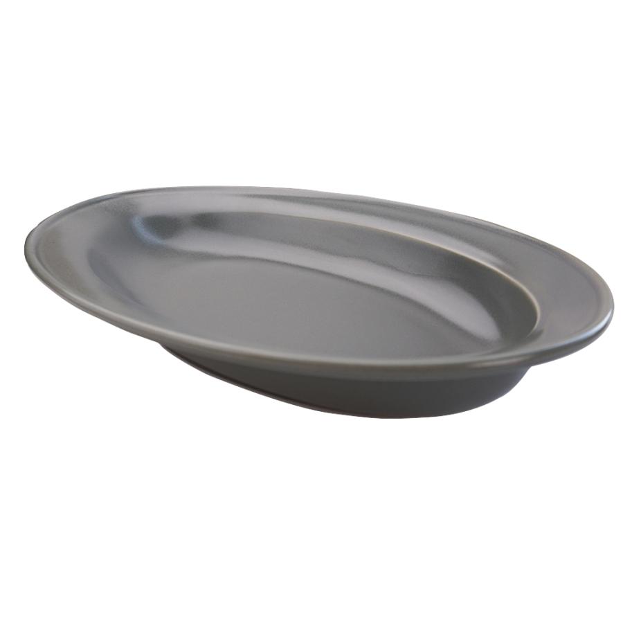 スゴイ カレー皿 3色から選べます カレー専用 軽い スロープ カレー皿 27.9cm 食べやすい ななめ 楕円 日本製 美濃焼 陶器 カフェ風 食器 おしゃれ 白 グレー｜k-s-kitchen｜03