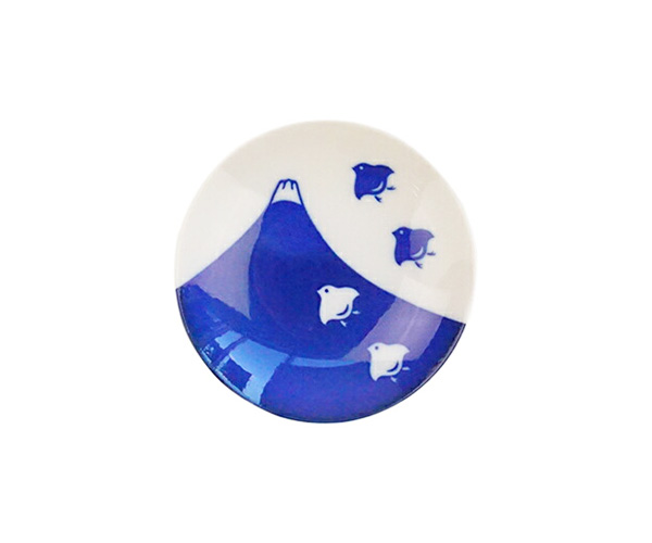 千鳥 染付け 小皿 9.3cm 3寸皿 薬味皿 ざるそば 選べる5柄 美濃焼 和