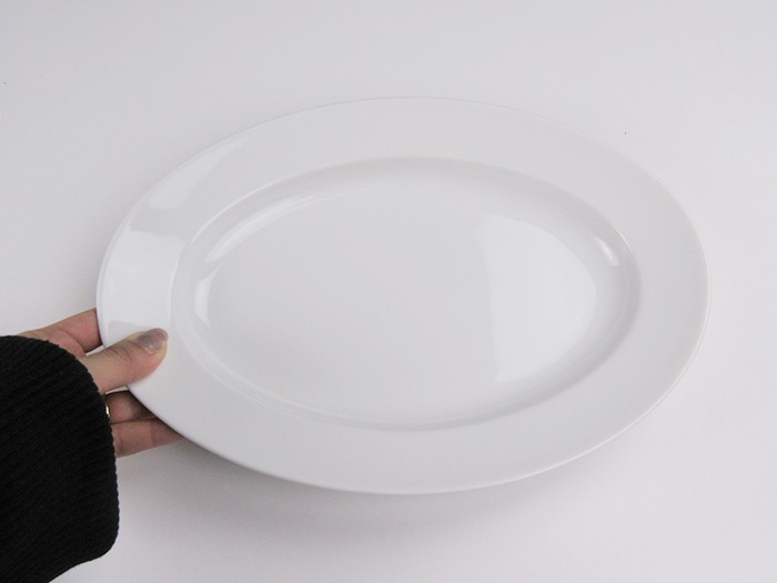 オーバル 特大皿 31.5 白い食器 美濃焼 日本製 アウトレット 楕円 盛り