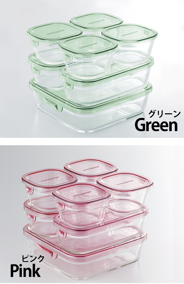 ピンクの保存容器セット 3個入り Amazon｜iwaki(イワキ) 耐熱ガラス 保存容器 ピンク 7個セット