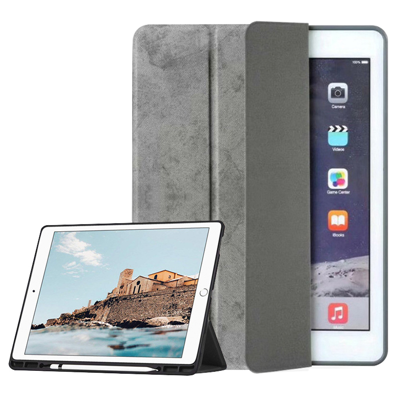 iPad 9.7in 保護 ケース カバー 三つ折り スタンド ピンクゴールドK 通販