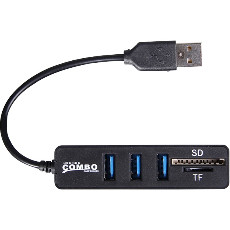 USBハブ USB2.0 バスパワー専用 6ポート 3ポート SD/microSD カードリーダ機能付き 高速USB接続 コンパクト 電源不要 typec ケーブル付き｜k-seiwa-shop｜03