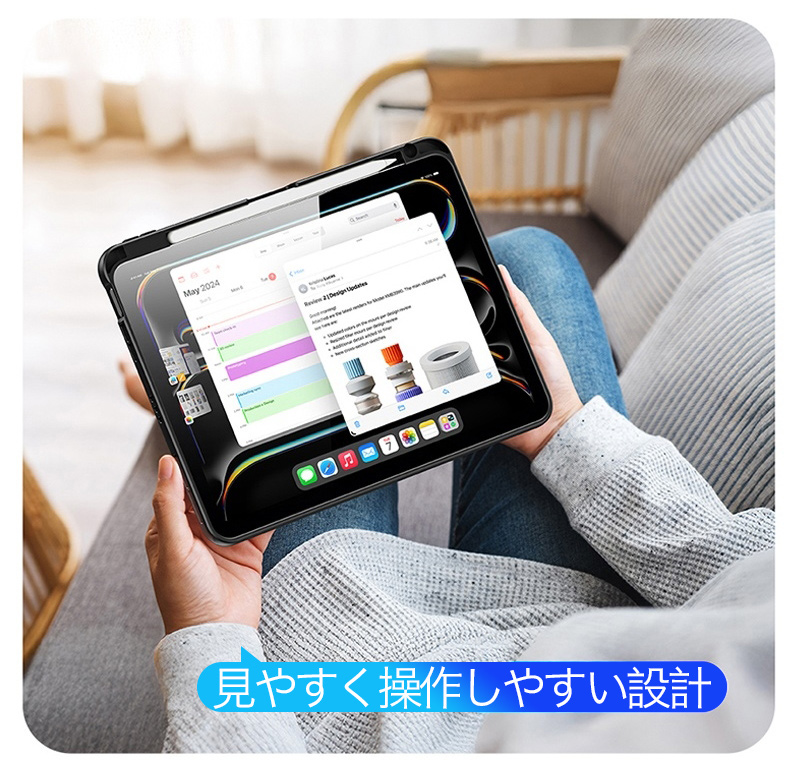 iPad 第11世代 a16 11インチ ケース 第10世代 10.9インチ フィルム付き