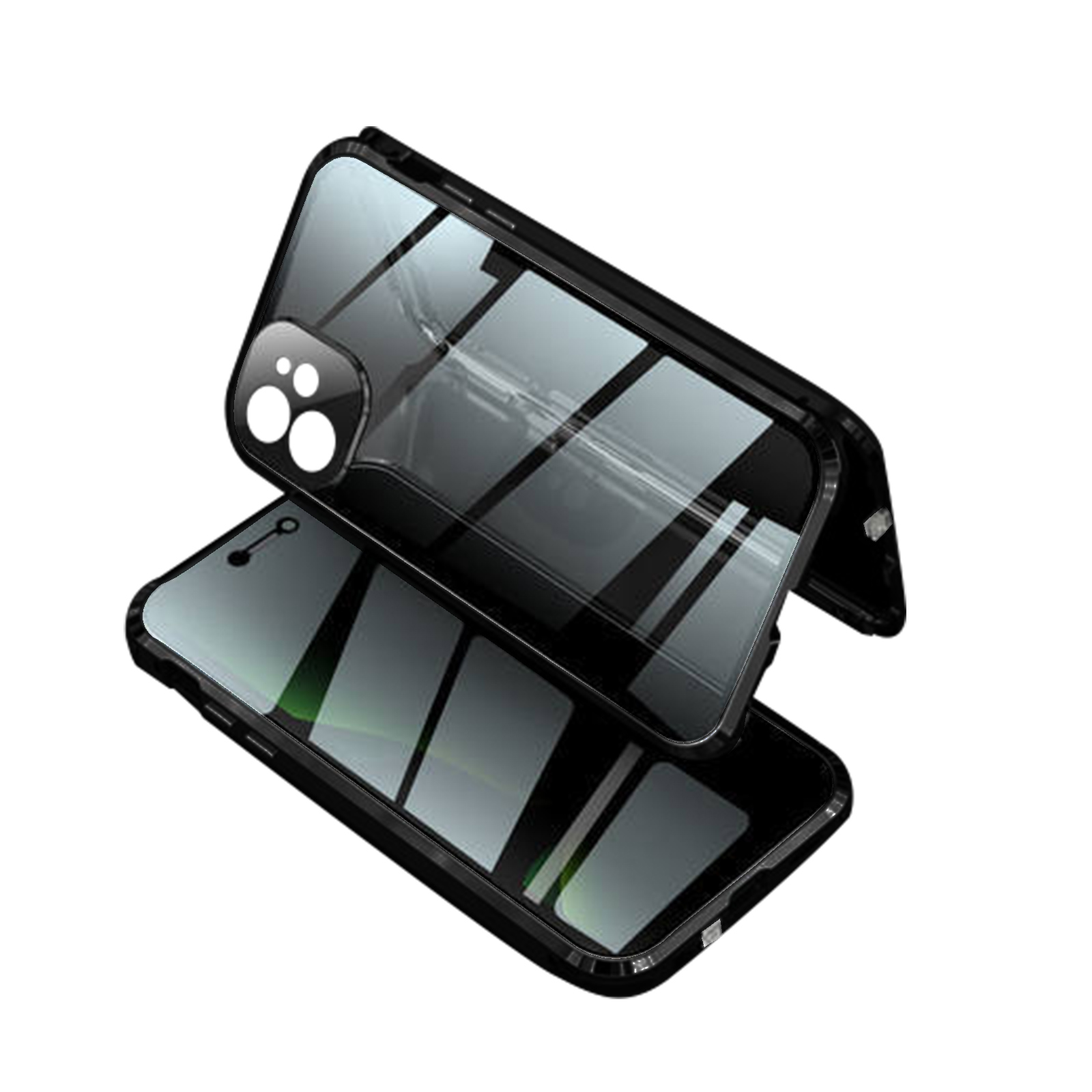 iphone15 ケース 耐衝撃 覗き見防止 iphone13 ケース クリア 両面ガラス iphone13 14 15 pro max ケース 全面保護 iphone15plus ケース レンズカバー アイホン12｜k-seiwa-shop｜02