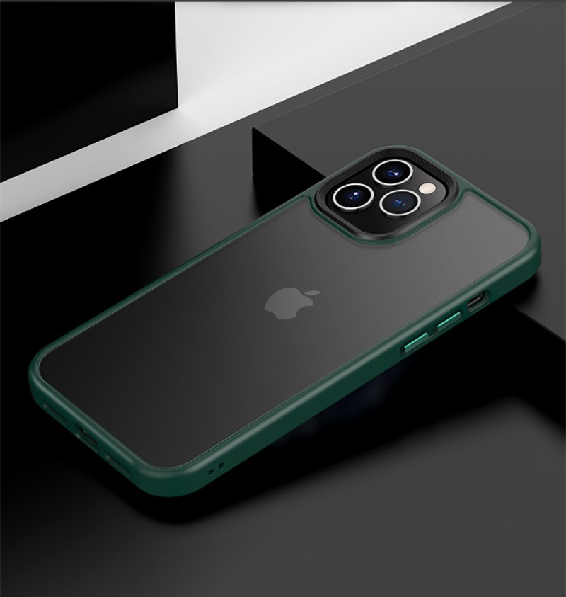 iPhone ガラスフィルム付 iPhone12Pro iPhone12Mini ケース 半透明 