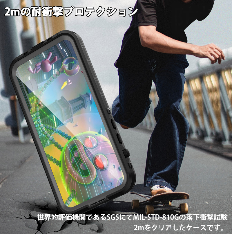 iphone15pro ケース 完全防水 IP68 iphone15promax ケース magsafe 対応 iphone14 pro 防水ケース iphone 15 14 plus フル カバー 耐衝撃 ブランド ストラップ付｜k-seiwa-shop｜11
