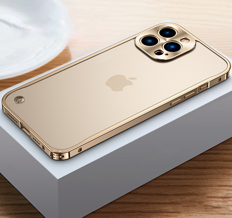 iphone15pro ケース アルミ バンパー iPhone15 Pro Max ケース クリア iphone15plus ケース 耐衝撃 iPhone15 カバー 透明 おしゃれ 保護フィルム付｜k-seiwa-shop｜21