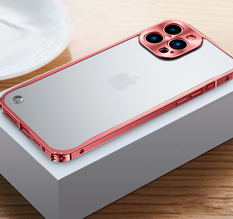 iphone15pro ケース アルミ バンパー iPhone15 Pro Max ケース クリア iphone15plus ケース 耐衝撃 iPhone15 カバー 透明 おしゃれ 保護フィルム付｜k-seiwa-shop｜25