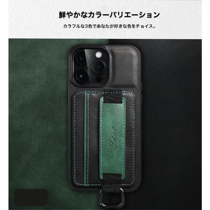iphone14pro ケース レザー カードケース iphone13pro max ケース 耐衝撃 iphone11 ケース メンズ 手帳 iphone14 ケース バンド 本革調 iphone12 pro max カバー｜k-seiwa-shop｜15
