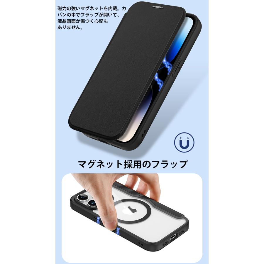 iphone 15 pro max ケース 手帳型 magsafe iphone15 plus ケース マグセーフ iphone15 カバー カード収納 iphone15pro max ケース クリア 手帳 ガラスフィルム｜k-seiwa-shop｜12