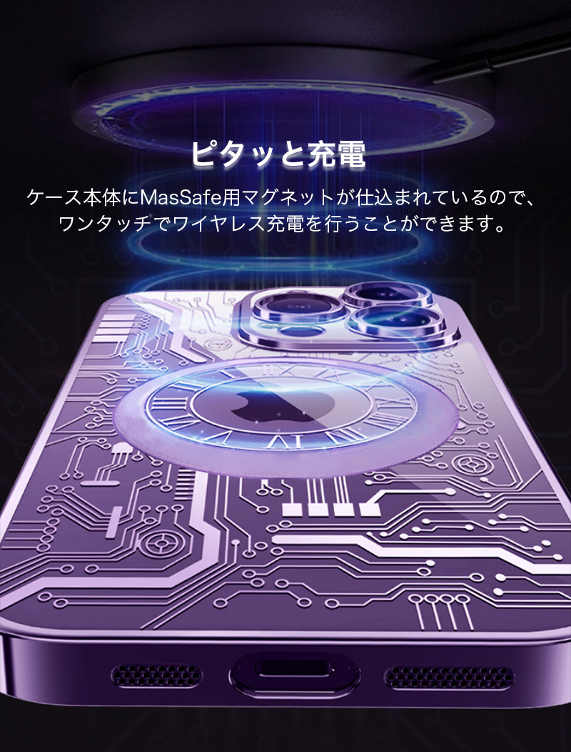 クリアケース iphone15 iphone14 pro ケース magsafe対応 iphone13 pro max カバー iphone15 pro ケース クリア iphone14 plus ケース 耐衝撃 ガラスフィルム｜k-seiwa-shop｜08