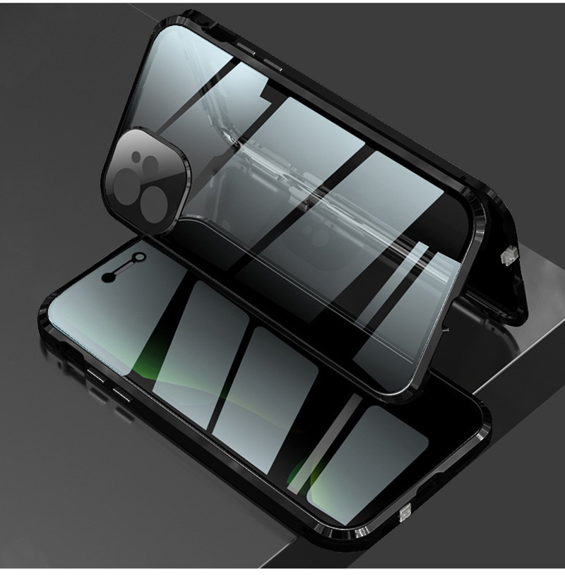 iphone15 ケース 耐衝撃 覗き見防止 iphone13 ケース クリア 両面ガラス iphone13 14 15 pro max ケース 全面保護 iphone15plus ケース レンズカバー アイホン12｜k-seiwa-shop｜19