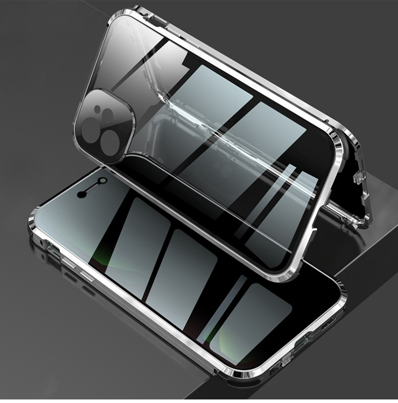 iphone15 ケース 耐衝撃 覗き見防止 iphone13 ケース クリア 両面ガラス iphone13 14 15 pro max ケース 全面保護 iphone15plus ケース レンズカバー アイホン12｜k-seiwa-shop｜23