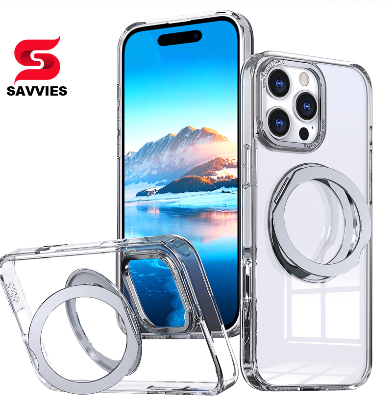 iphone16 pro ケース magsafe iphone14 ケース クリア iphone15pro ケース チタニウム iphone 16 e 15 plus 13 12 pro max ケース magsafe リング付き カバー | SAVVIES | 16