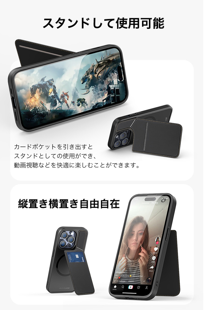 iphone15 pro ケース 手帳型 iphone 15 14 ケース 手帳型 メンズ magsafe ケース iphone15 13 14 pro max 15plus ケース カバー スタンド レザー カード収納｜k-seiwa-shop｜06