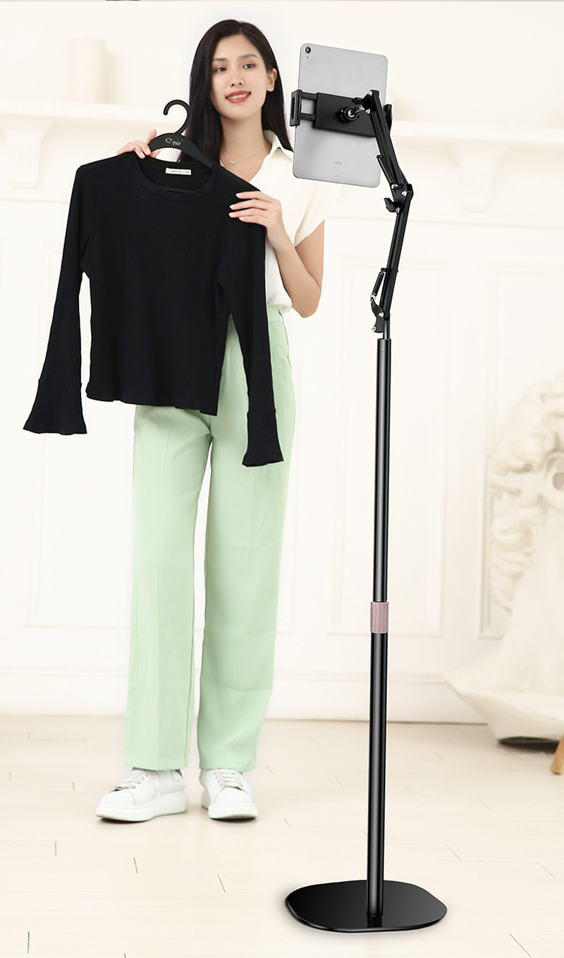 タブレットスタンド アーム iPad スマホスタンド 床置き 寝ながら 動画