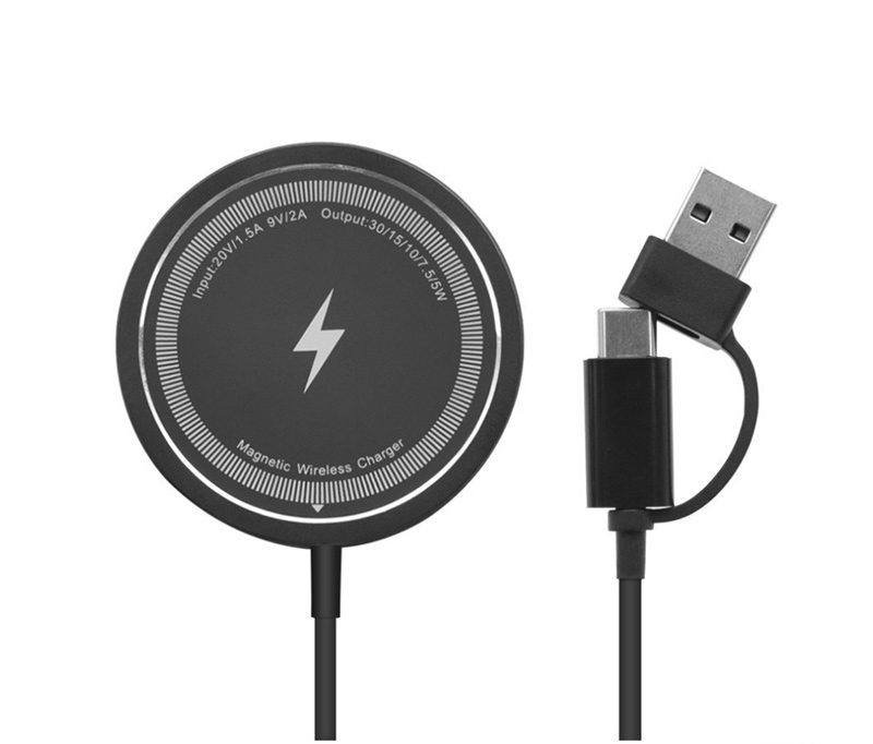 magsafe 充電器 iPhone 17 15w ワイヤレス充電器 USB-A Type-C 両方
