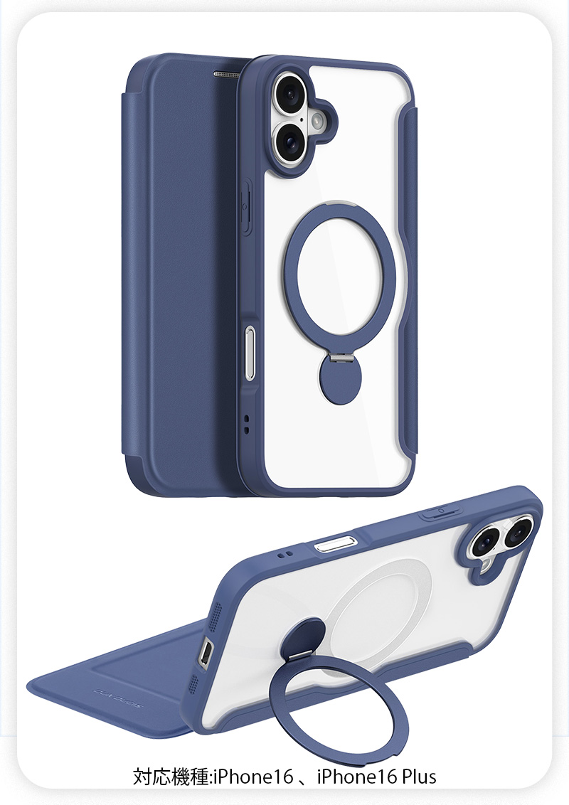 CUSTYP 手帳型ケース iphone16 クリーム色 カード収納付き