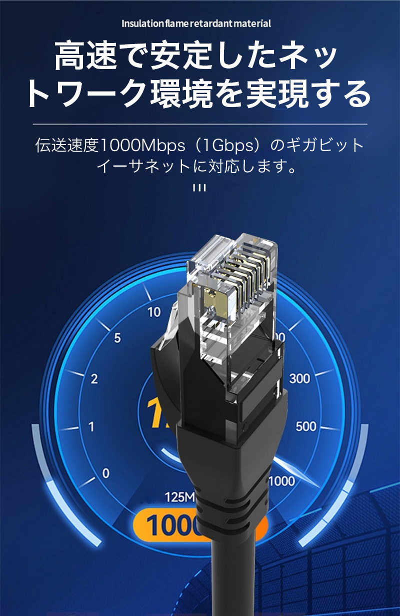 lanケーブル CAT6 50m 40m 30m 20m 15m 10m 1000Mbps ランケーブル