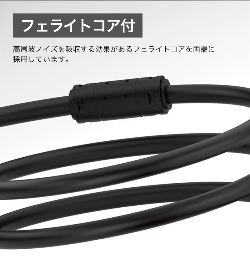 vga ケーブル 5m 3m 1.5m D-Sub15ピン ミニ 3+9 アナログRGBケーブル