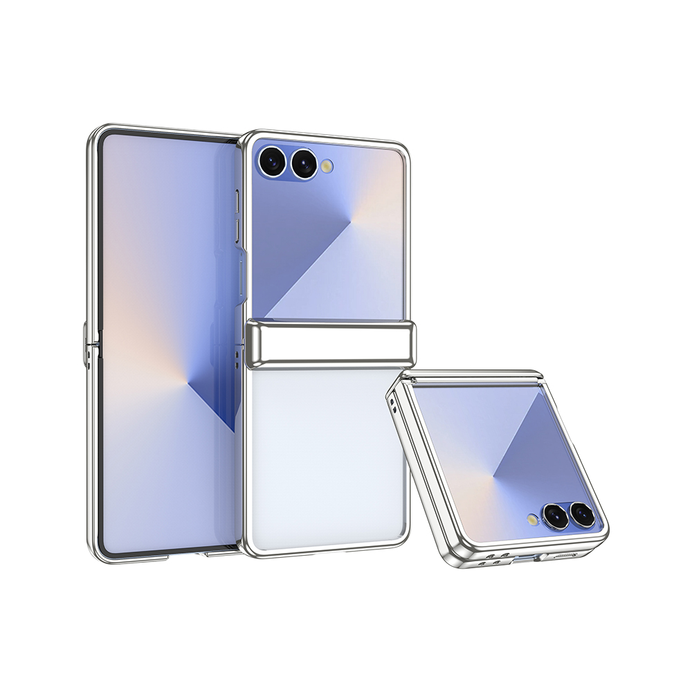Galaxy Z Flip8 ケース フィルム付き ヒンジ保護 SAMSUNG Flip7 クリア