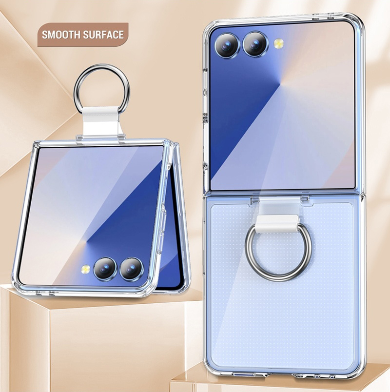 Galaxy Z Flip8 ケース クリア リング付き SAMSUNG Flip 8 耐衝撃