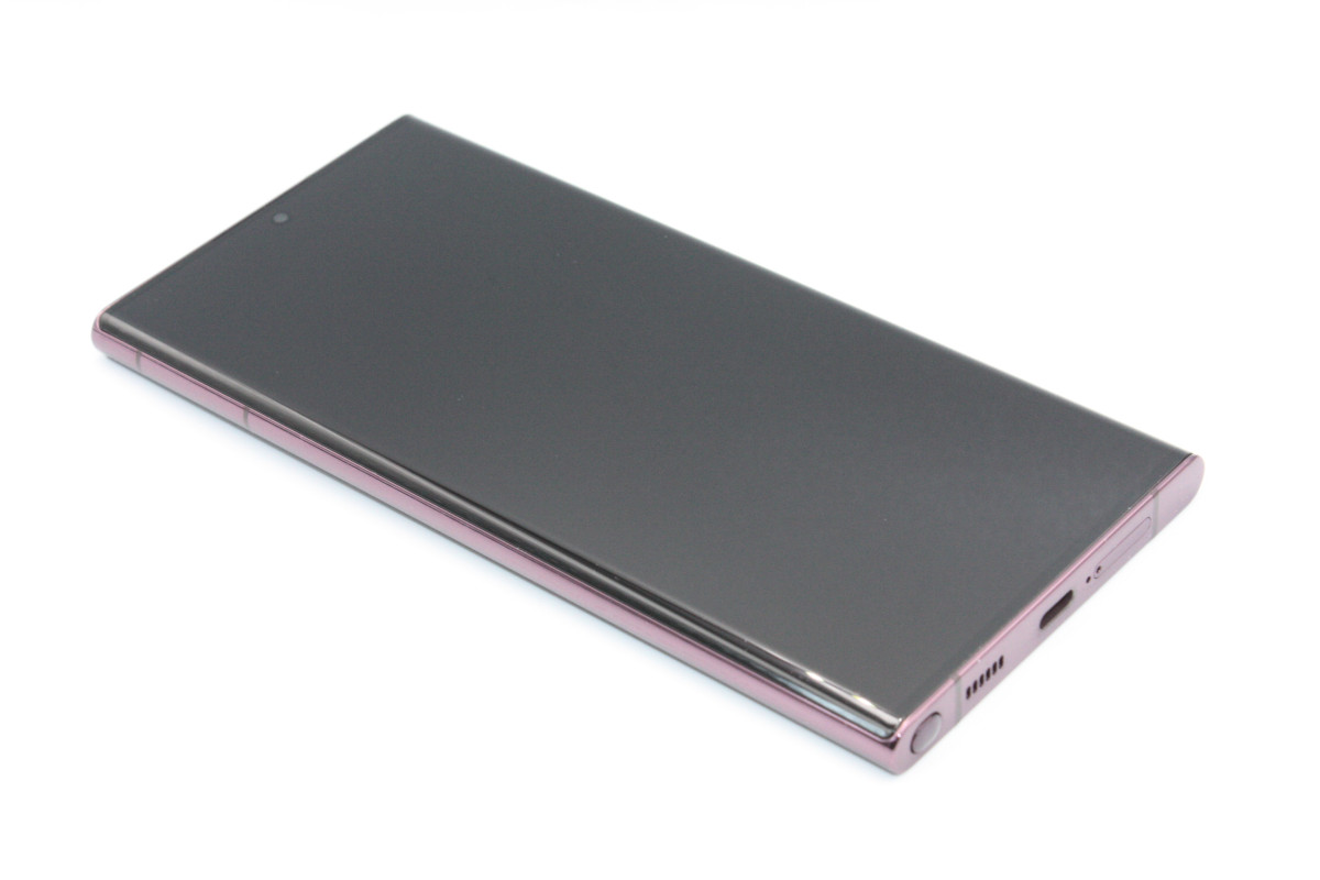 ‼️中古良品‼️GalaxyS22Ultra au バーガンディ 美品】Galaxy S22 Ultra バーガンディ 256 GB au Galaxy S 安心の1年