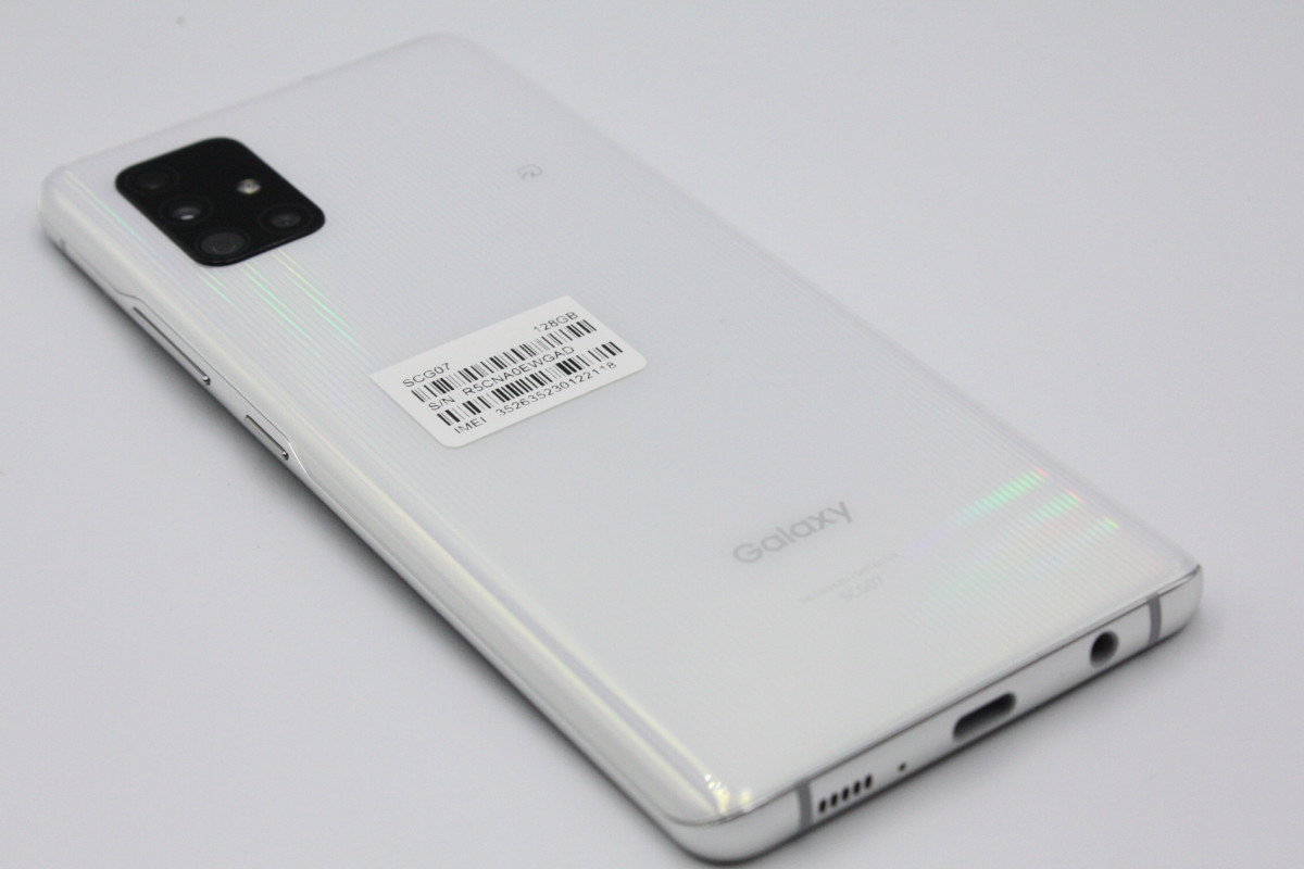 スマートフォン本体 Samsung Galaxy A51 5G SCG07 White Galaxy A A51 5G SCG07 ホワイト SIMフリー Bランク : ケースマ商店