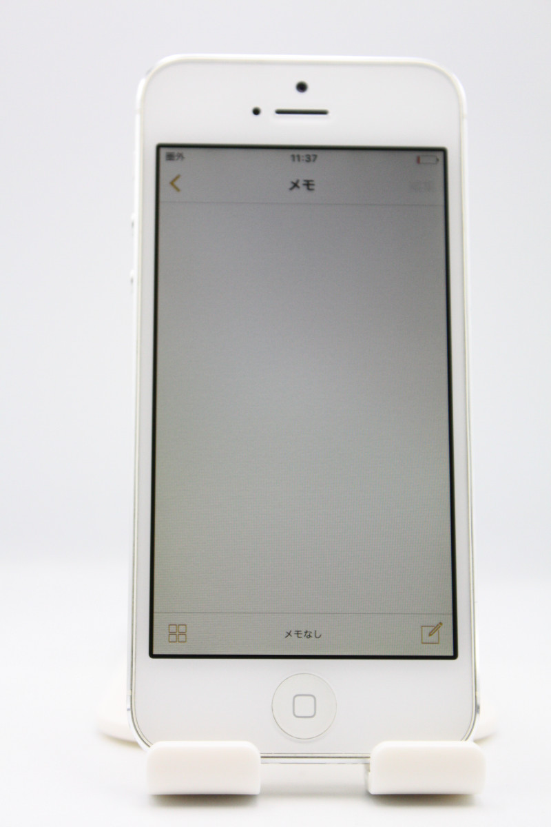 iPhone 5 訳あり特価 iPhone5 16GB au ホワイト＆シルバー Bランク