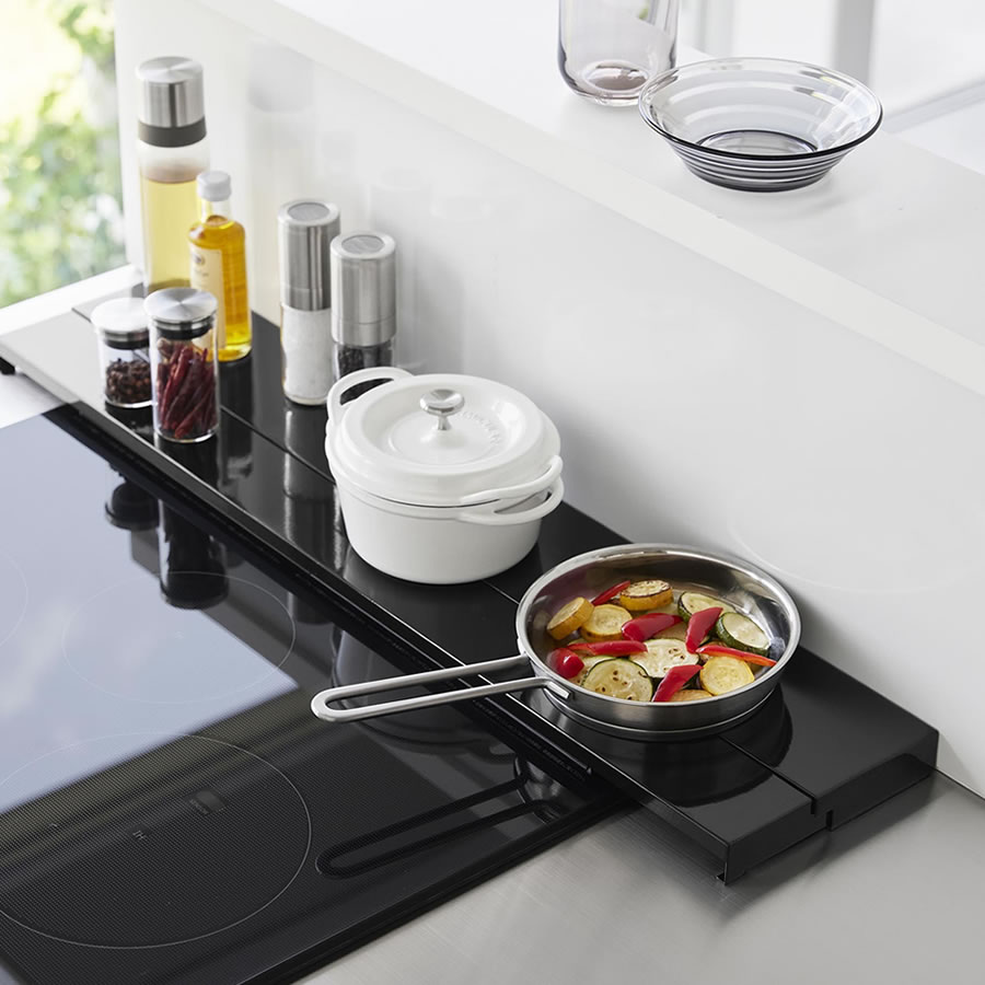 奥行伸縮排気口カバー タワー 75cmコンロ用 キッチン整理用品 フラット なべ置き 4564 4565 tower | tower | 14