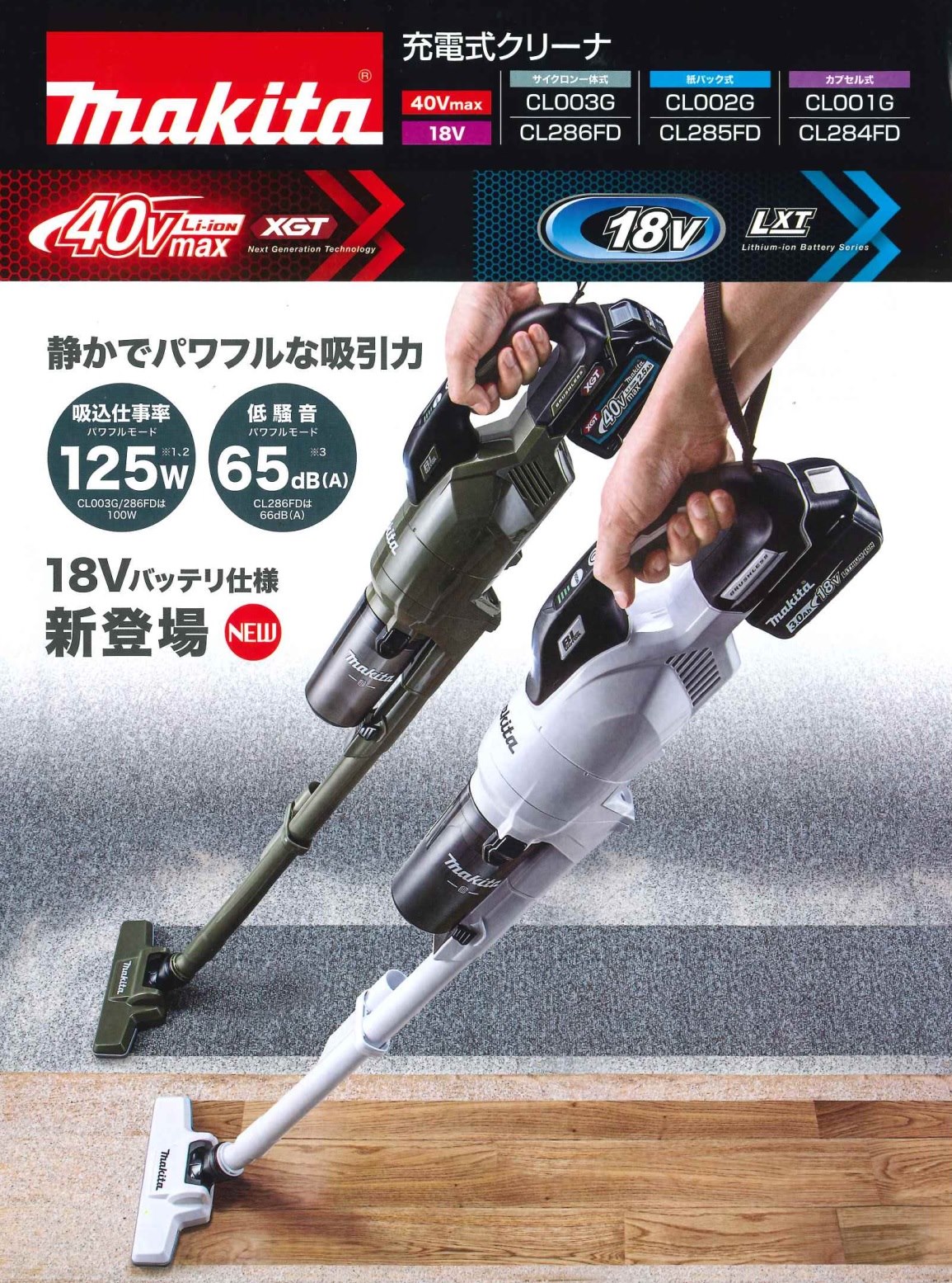マキタ（makita） 《マキタ正規店》 充電式クリーナ サイクロン一体式