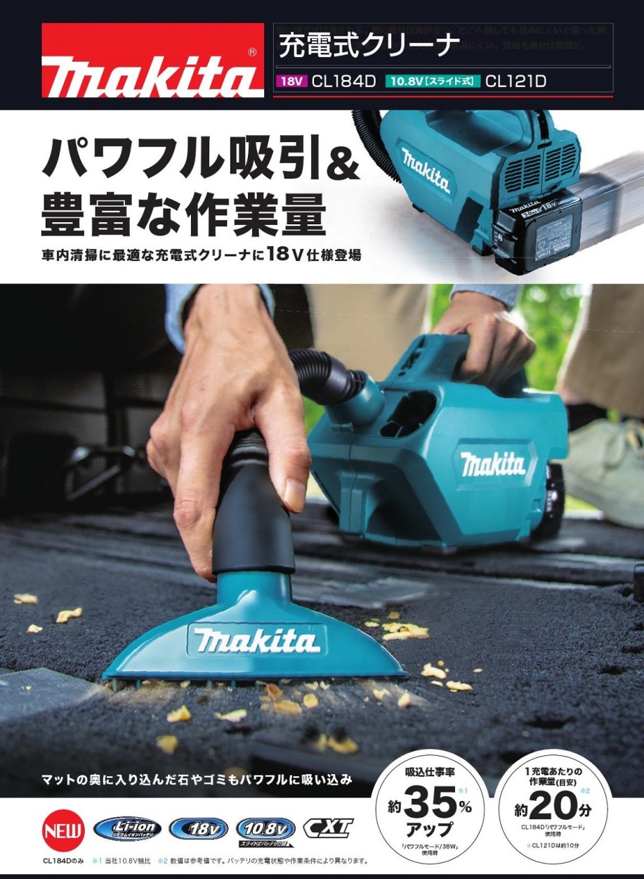 マキタ（makita） 《マキタ正規店》 充電式クリーナーCL184DZ ソフト