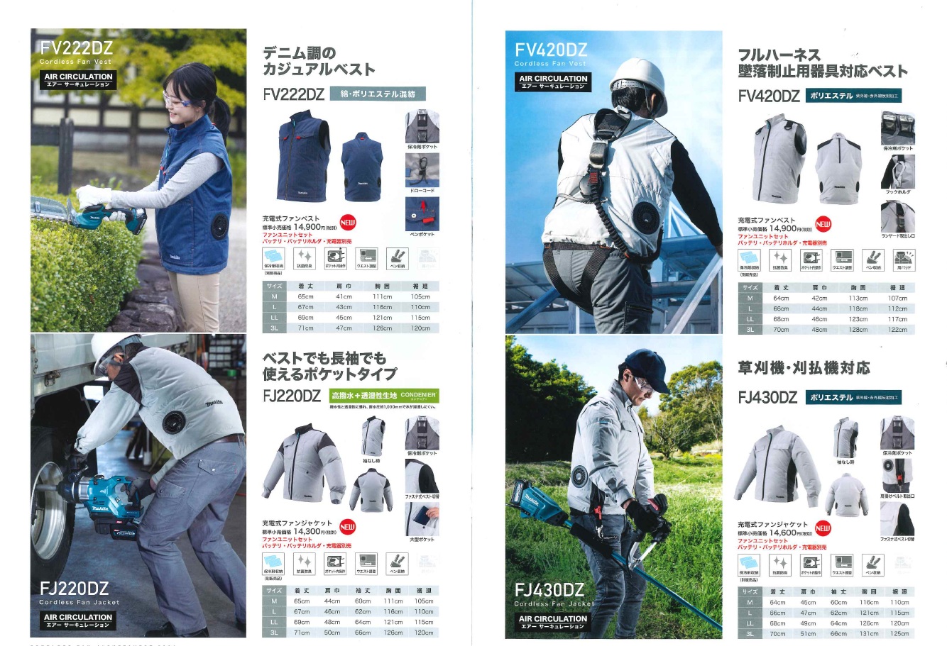 マキタ（makita） 《マキタ正規店》充電式ファンジャケット FJ430D