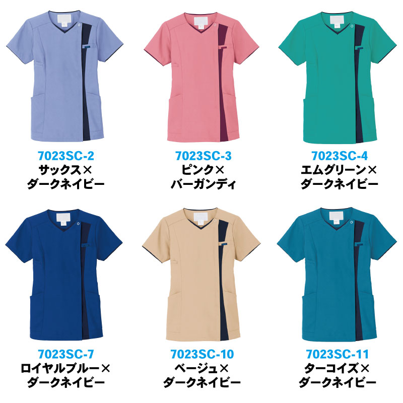 ZIP SCRUB（ジップスクラブ） スクラブ 半袖 人気 白衣 女性 看護
